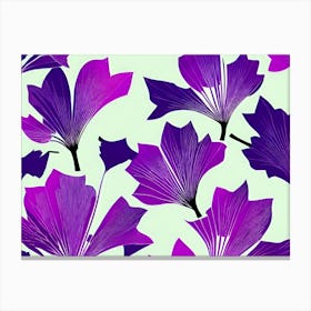 Purple Leaves 3 Canvas Print