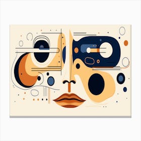 Abstract Face Canvas Print