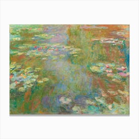 Water Lily Pond (1917–1919), Claude Monet Canvas Print