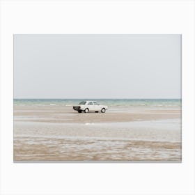 Car On The Beach Canvas Print
