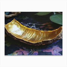 Gold Leaf Bowl Canvas Print