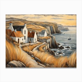 European Coastal Painting (75) Canvas Print