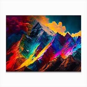 Chromatic Peaks Canvas Print