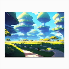 Futuristic City, Futuristic Art, Futuristic Landscape, Futuristic City, Futuristic City Canvas Print