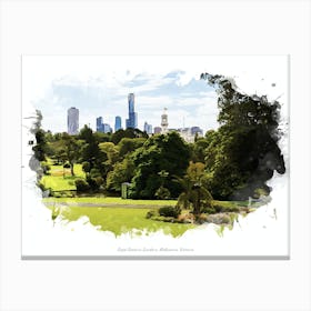 Royal Botanic Gardens, Melbourne, Victoria Canvas Print