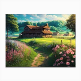 House In The Countryside 4 Canvas Print