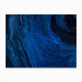 Blue Swirls Canvas Print