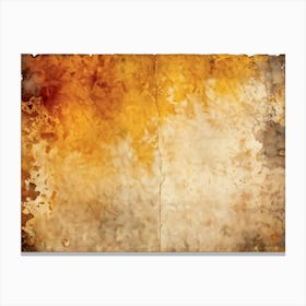 A Watercolor Paper With Grunge Texture Stained And Distressed Bearing Faint Traces Of Yellow And O (4) Canvas Print