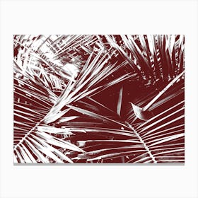 Palm Red Canvas Print