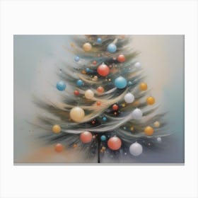 Abstract Christmas Tree 9 Canvas Print