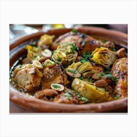 Chicken And Artichoke 3 Canvas Print