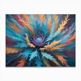 Abstract Flower 2 Canvas Print