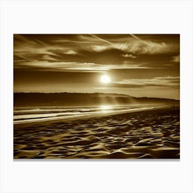 Sunset On The Beach 996 Canvas Print