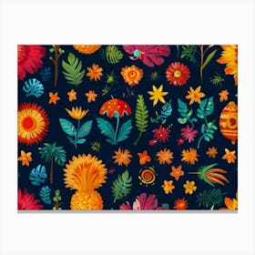 Floral Pattern 5 Canvas Print