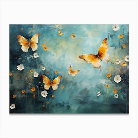 Butterflies In The Sky 2 Canvas Print