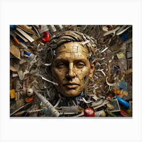 Man'S Head 1 Canvas Print