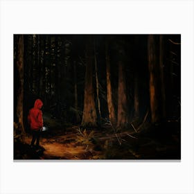 Boys In Woods 3 Fy H Canvas Print