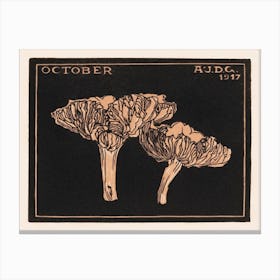 October, Julie De Graag Canvas Print