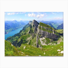 View From The Top Of A Mountain 2 Canvas Print