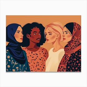 Muslim Women 2 Canvas Print
