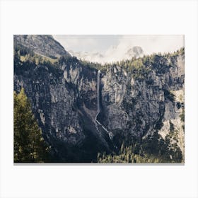 Waterfall In Austria Canvas Print