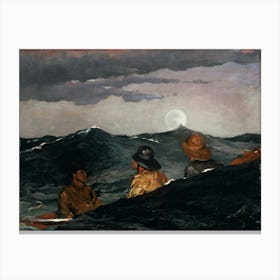 Kissing The Moon, Winslow Homer Canvas Print