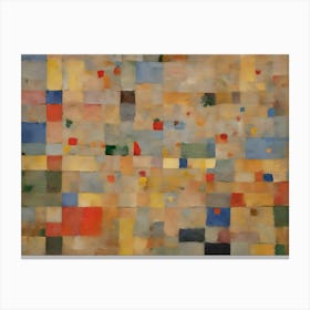 Tribute To Klee  Canvas Print
