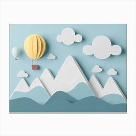 3d Paper Art Canvas Print