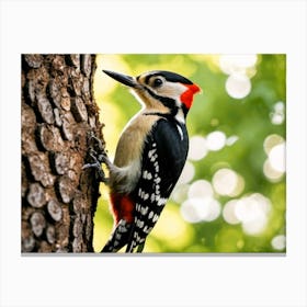 Woodpecker Canvas Print