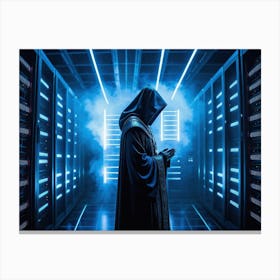 Tech priests prayying to server farms 6 Canvas Print