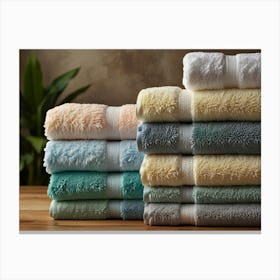 Stacked Towels 2 Canvas Print