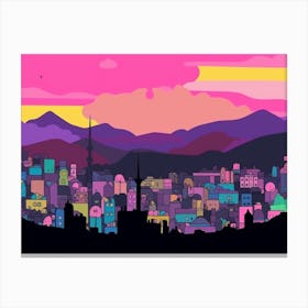 Sarajevo Skyline Canvas Print