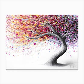 Fanciful Floral Tree Canvas Print