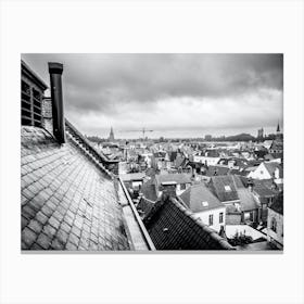 Willy Wonka Rooftops Canvas Print