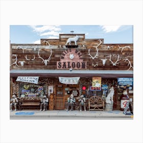 White Wolf Saloon Wyoming Canvas Print