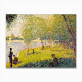 Study For A Sunday On La Grande Jatte (1884), Georges Seurat Canvas Print