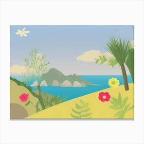 Day At The Beach Canvas Print