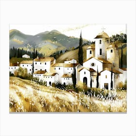 Village In The Countryside 1 Canvas Print