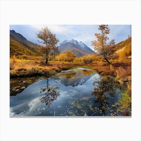 Whispers of Autumn – Nature's Reflection Canvas Print