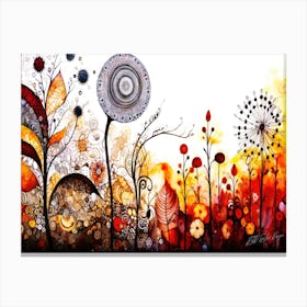 Autumn Botanicals - Florals And Petals Canvas Print