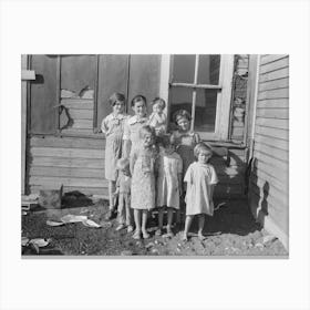 The Hall Family Living Near Alamo, North Dakota By Russell Lee Canvas Print