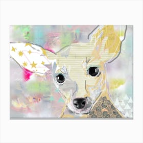 Chihuahua Popart Collage Canvas Print