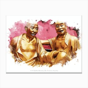 10,000 Buddhas Monastery, New Territories, Hong Kong Canvas Print