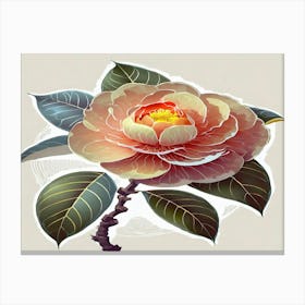 Camellia Flower 4 Canvas Print