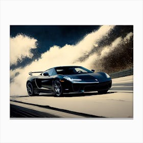 Black Sports Car 9 Canvas Print