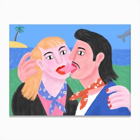 Kiss Canvas Print