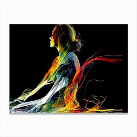 Meditating Woman Canvas Print