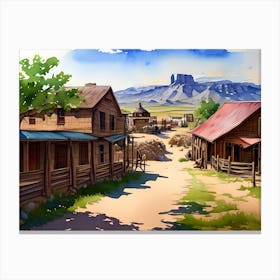 Old West Town Canvas Print