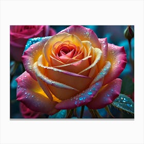 Roses In The Rain Canvas Print