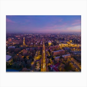 San Donato Milanese Al tramonto Stampe arte 1 Canvas Print